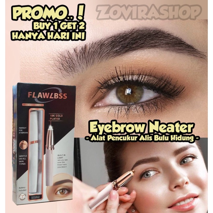 Eyebrow Neater Alat Pencukur Alis Bulu Hidung Elektrik Portable