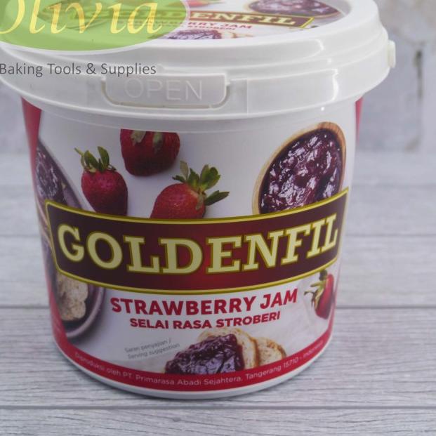 

✨MEN SALE✨ Selai Stroberi/Strawberry jam Goldenfil 1 Kg gas !!