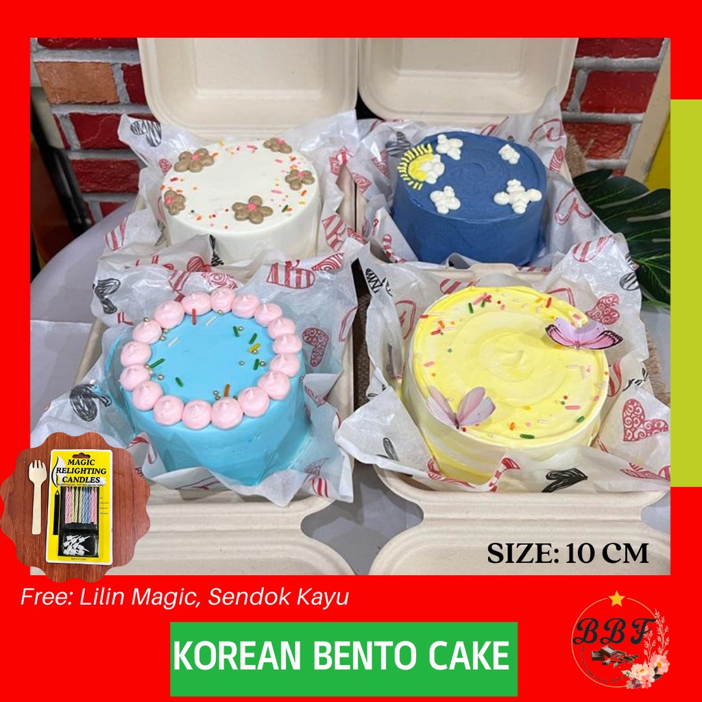 Jual Bento Cake / Korean Bento Cake / Korean Lunch Box / Korean Cake