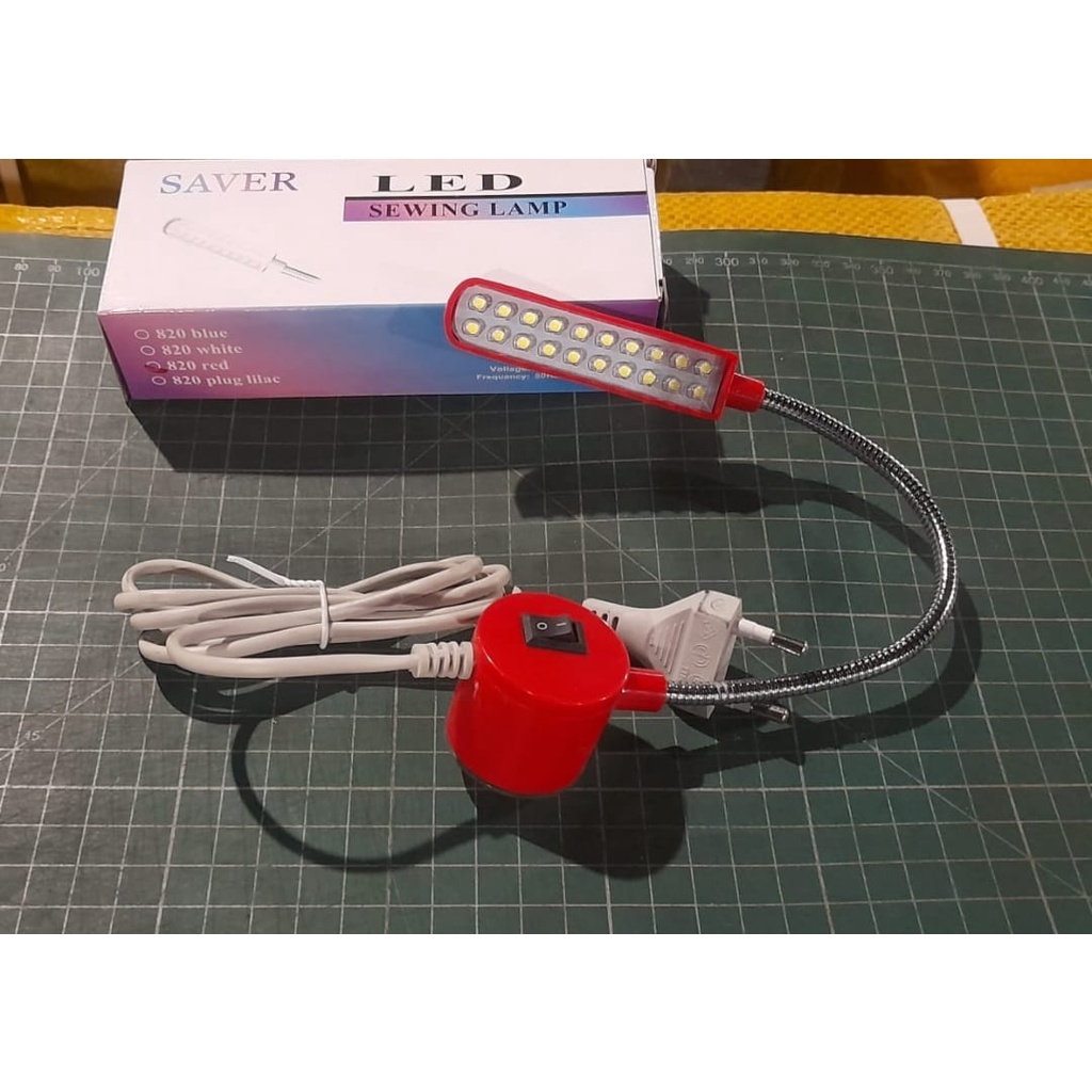 Lampu Mesin Jahit LED 20 Titik Belalai Magnet Merk SAVER
