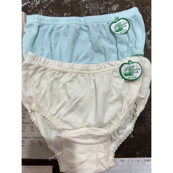 (6pcs) CD dewasa celana dalam cewek double jeruk NIKITA termurah