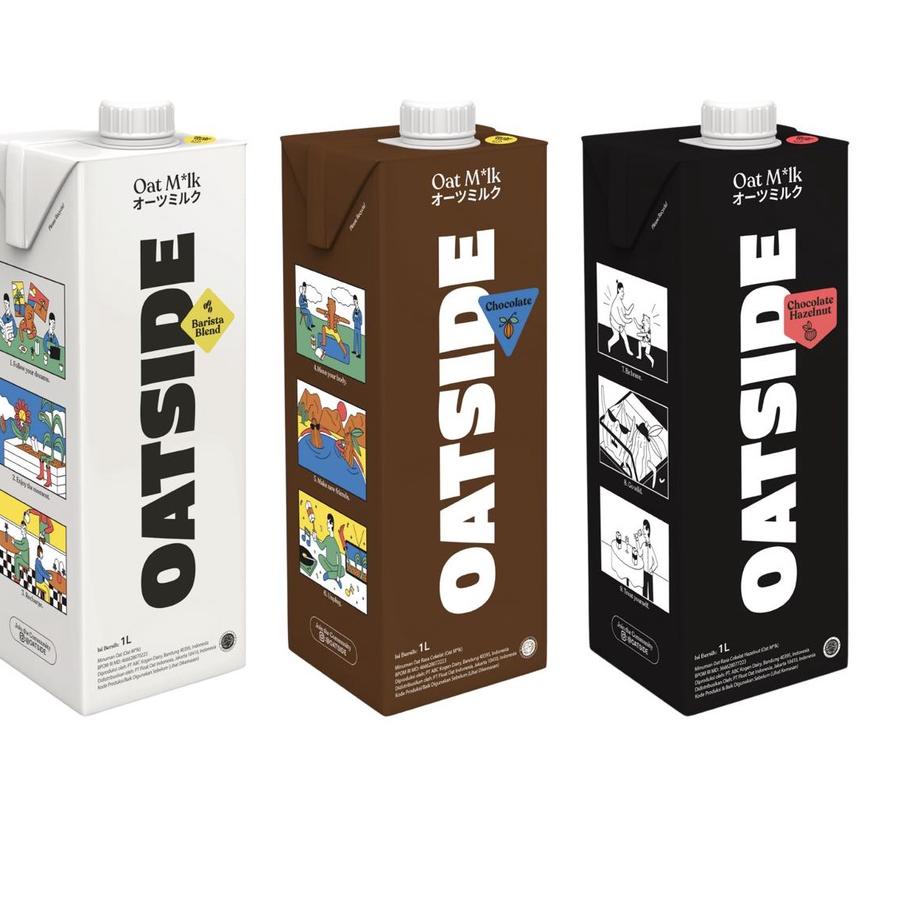 

SALE!!Oatside Chocolate/ Hazelnut/ Barista Blend Oat Milk 1L - Susu Oatly Gandum|SQ9