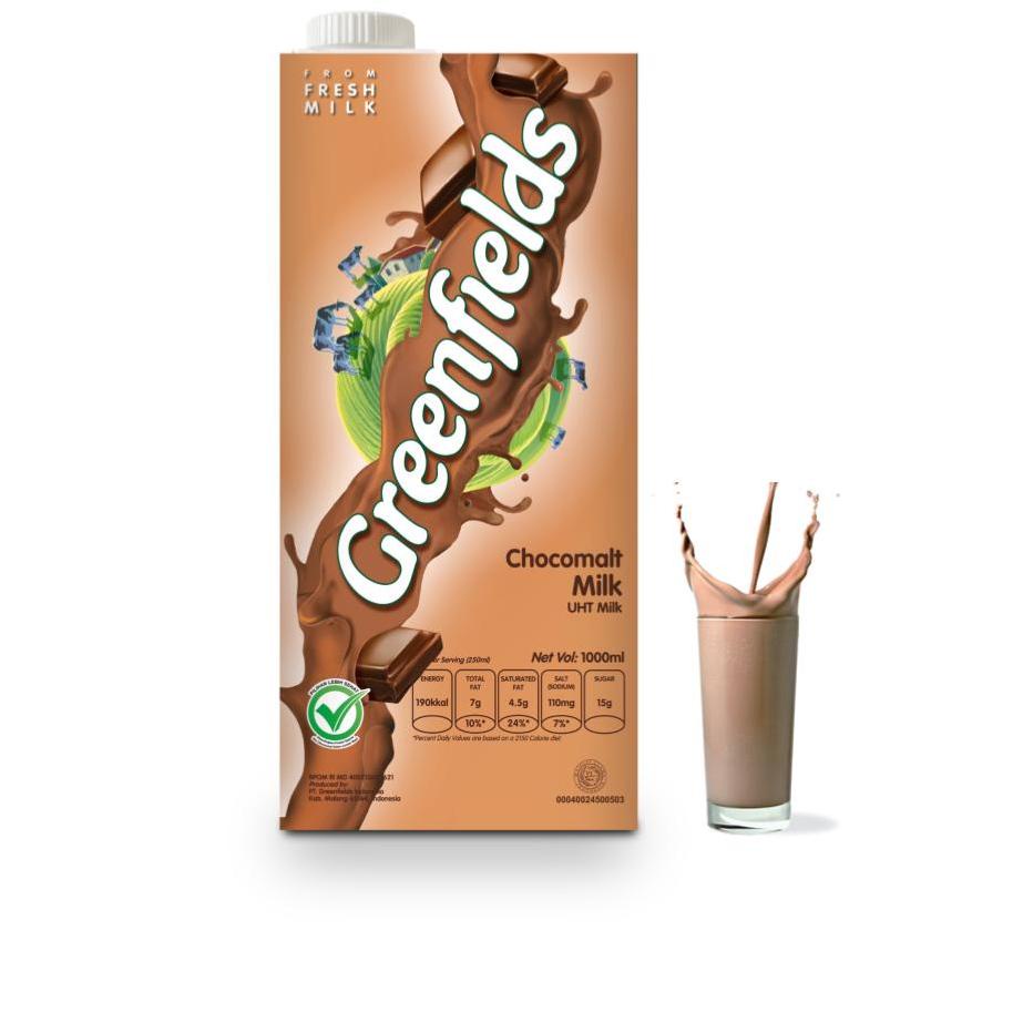 

SALE!!Greenfields Choco Malt Susu UHT 2 x 1000 mL|KD5