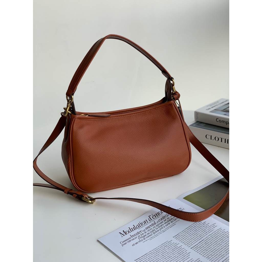 [Instant/Same Day]Coach original  437   438  new women's bag Canvas CARY messenger bag shoulder bag handbag armpit bag yxb
