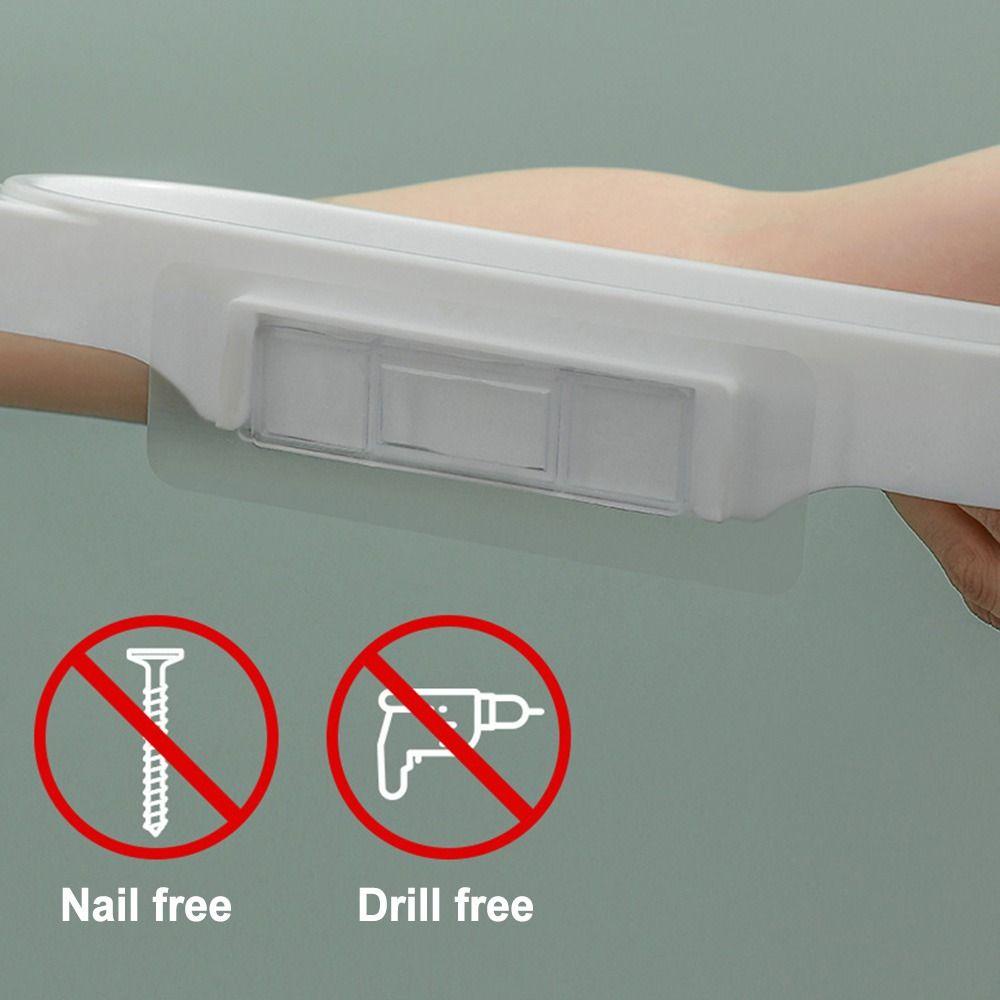 Solighter Rak Putar Kamar Mandi Toilet Baru Wastafel Foldable Drain Soap Shelves