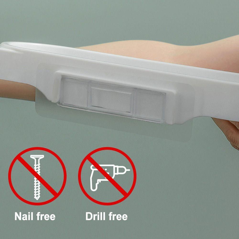 Solighter Rak Putar Kamar Mandi Toilet Baru Wastafel Foldable Drain Soap Shelves