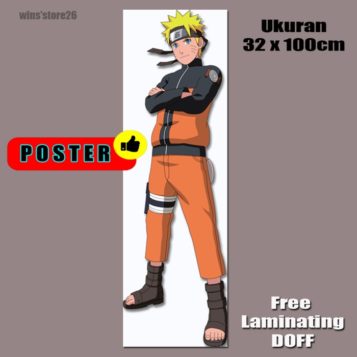 

Kusus Hari Ini Poster Big Naruto Uk 32X100Cm Free Laminating Doff Berkualitas