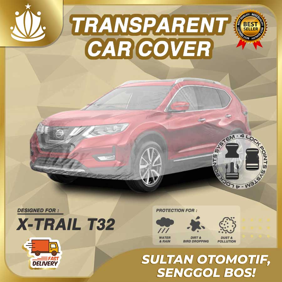 Body Cover Mobil Plastik TEBAL Nissan Xtrail T32 WATERPROOF Anti Air Fit