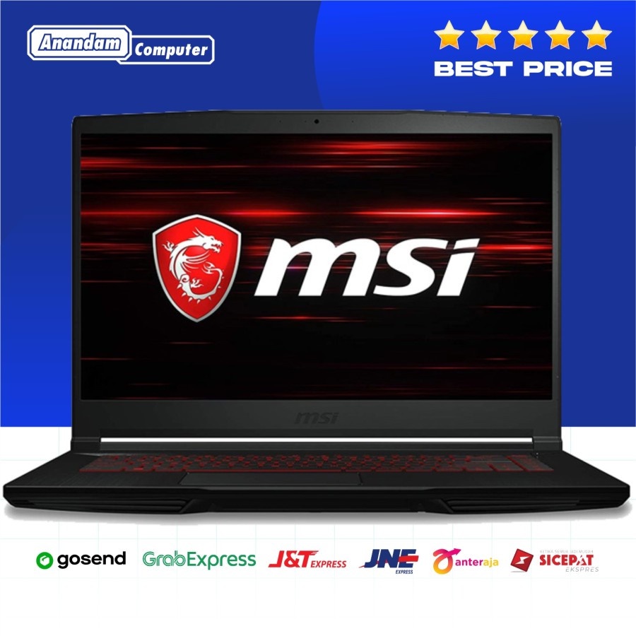 MSI Gaming GF63-11SC-654 ID - Black [i5 11400H-8GB-SSD 512GB-GTX1650]
