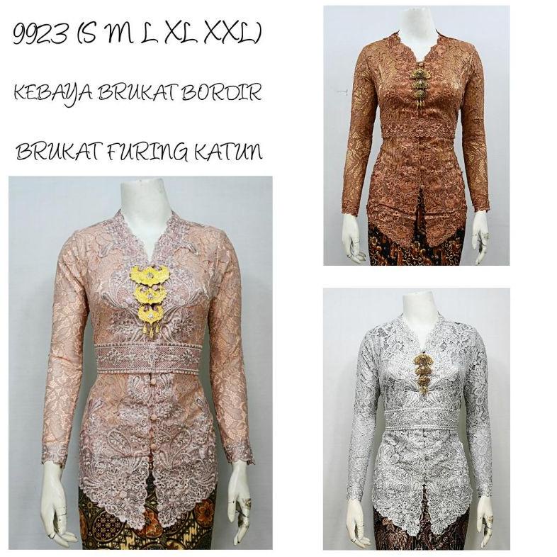 [Art. 4] Indah KEBAYA BRUKAT BORDIR ENCIM LENGAN PANJANG BORDIR SENADA FURING KATUN KEBAYA WISUDA KE