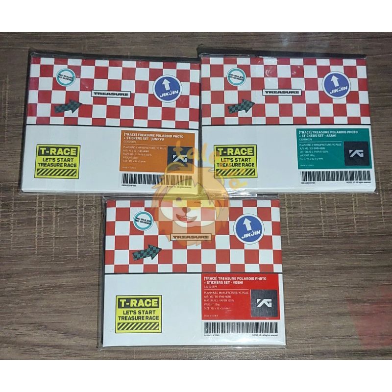 TRACE TREASURE POLAROID PHOTO + STICKERS SET JUNKYU