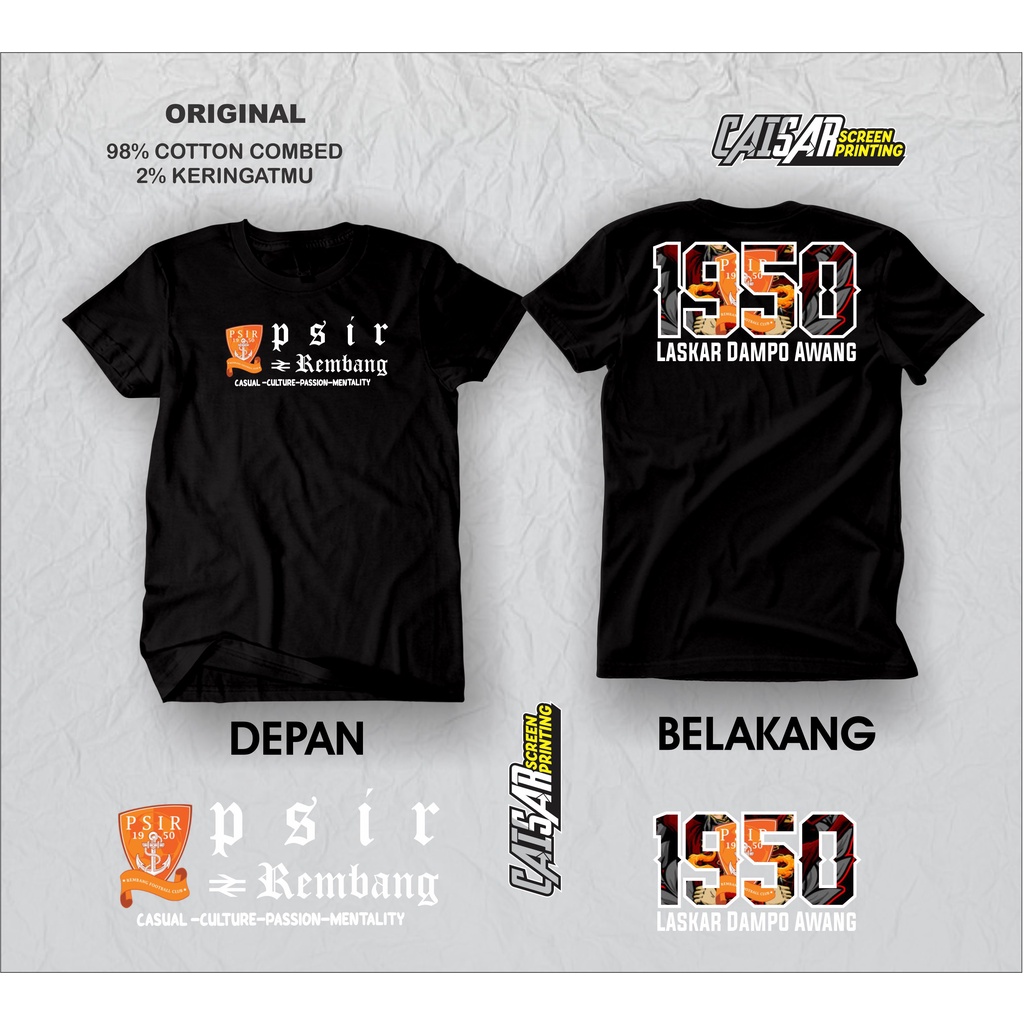 Kaos tshirt casual ultras PSIR REMBANG football Rembang  kaos murah