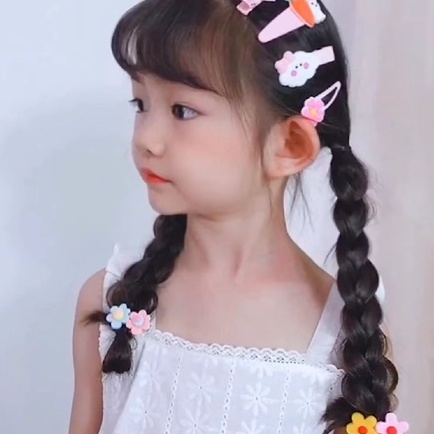 （Hallo Girl) F70  Set Jepit Rambut Karakter Klip Jepitan Anak Gaya Korea Fashion Hair Clip
