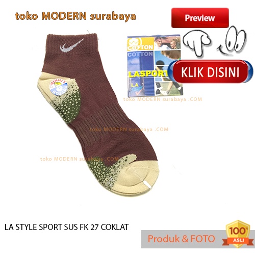 Kaos kaki pendek mata kaki dewasa LA STYLE SPORT SUS FK 27