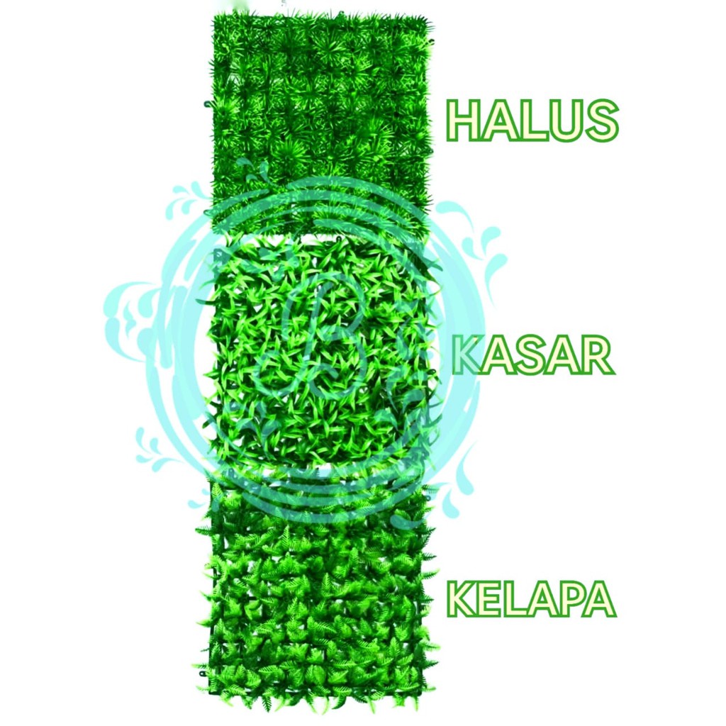 Rumput Halus Rumput Hiasan Taman Aquarium Sintetis Size 24,5 x 24,5 cm Rumput Hias Plastik Rumput Hias Taman