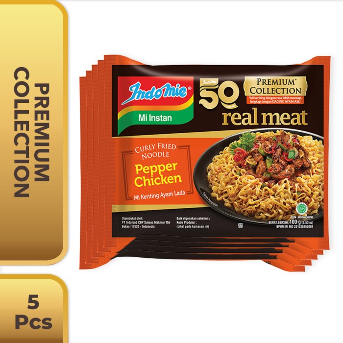 

TERBARU 5 Pcs - Indomie Real Meat Ayam Lada