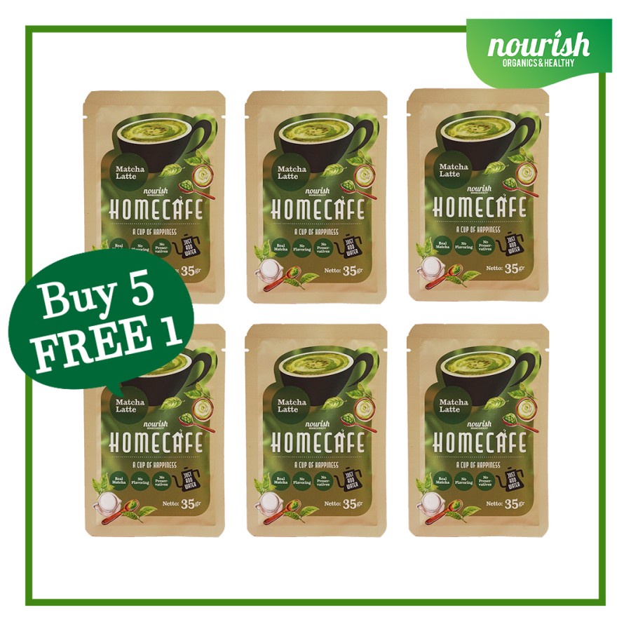 

BUY 5 GET 1 FREE - Homecafe Matcha Latte 35gr