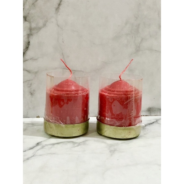 Lilin 1 hari polos Merah