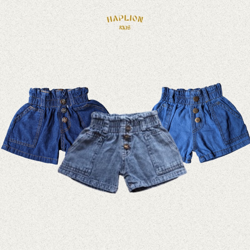 Hot Pants Anak Perempuan Highwaist Jeans 1-6 Tahun