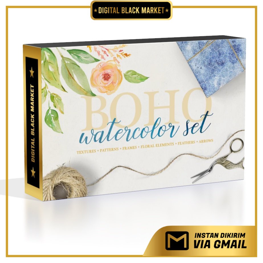 Boho Watercolor Set