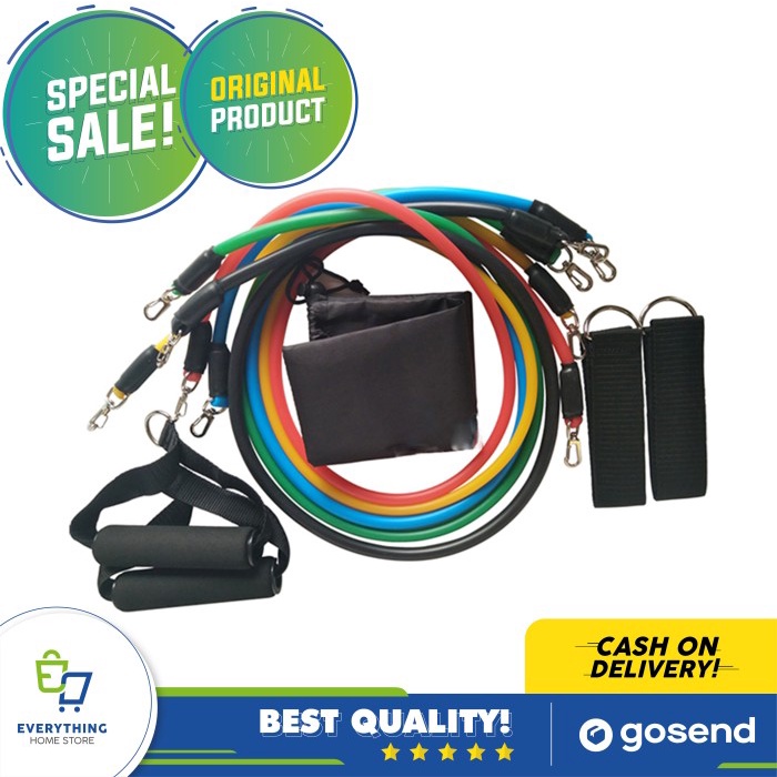 Set Tali Olahraga Pintu Serbaguna |11 set alat Fitness dan Gym Dirumah