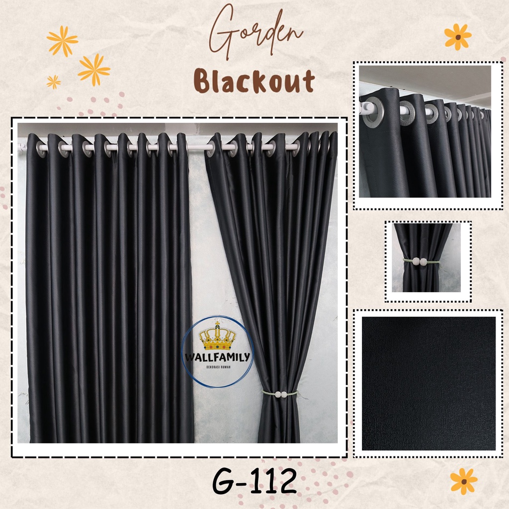 Gorden terbaru bahan blackout 100% style