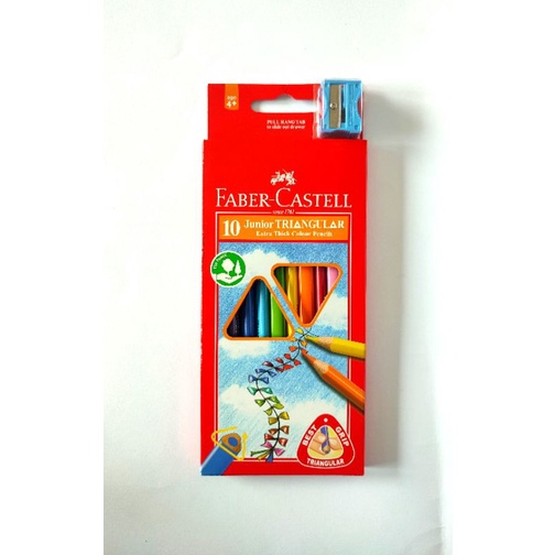 

RK Pensil Warna Segitiga 10 Warna Faber Castell 116538 Junior Triangular
