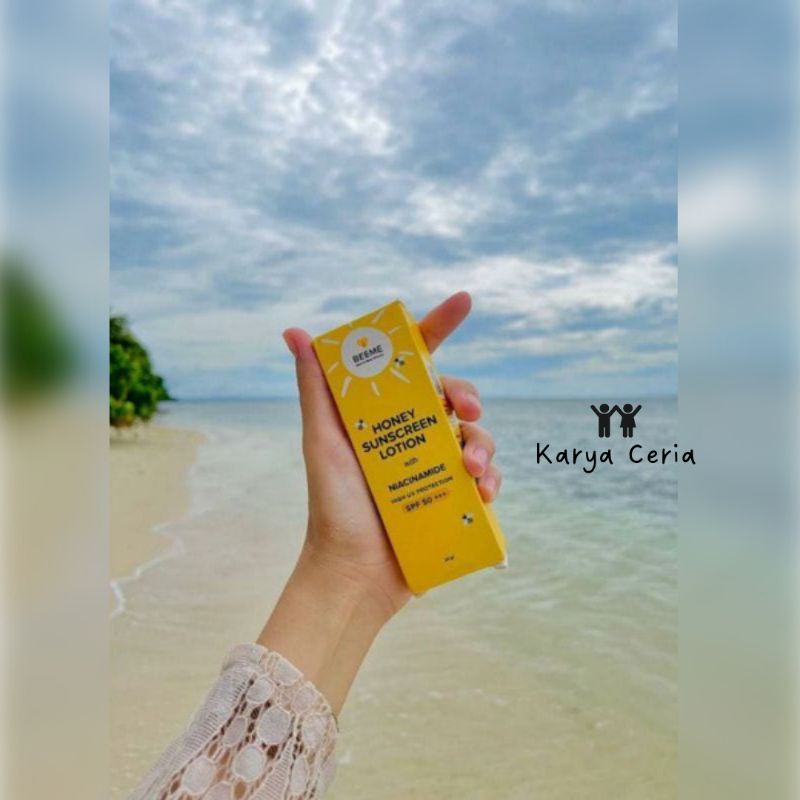 Beeme Sunscreen lotion SPF 50 Cream Niacinamide Krim Pelindung Sinar Matahari Anak Bayi dan Ibu Aftersun