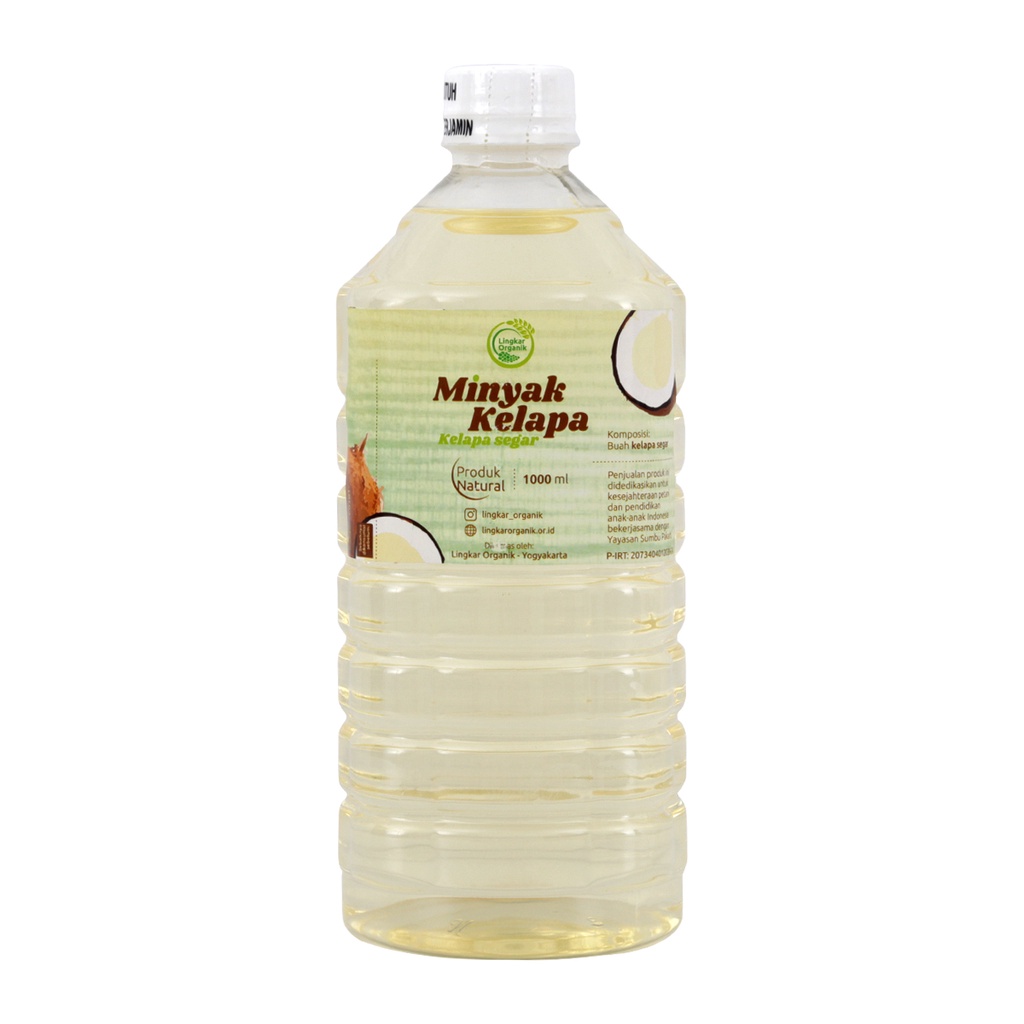 Minyak Kelapa Lingkar Organik REPACK Kemasan Kecil 50 ml 100 ml untuk Masak Mpasi Bayi Anak Fat Oil Menumis Mpasi