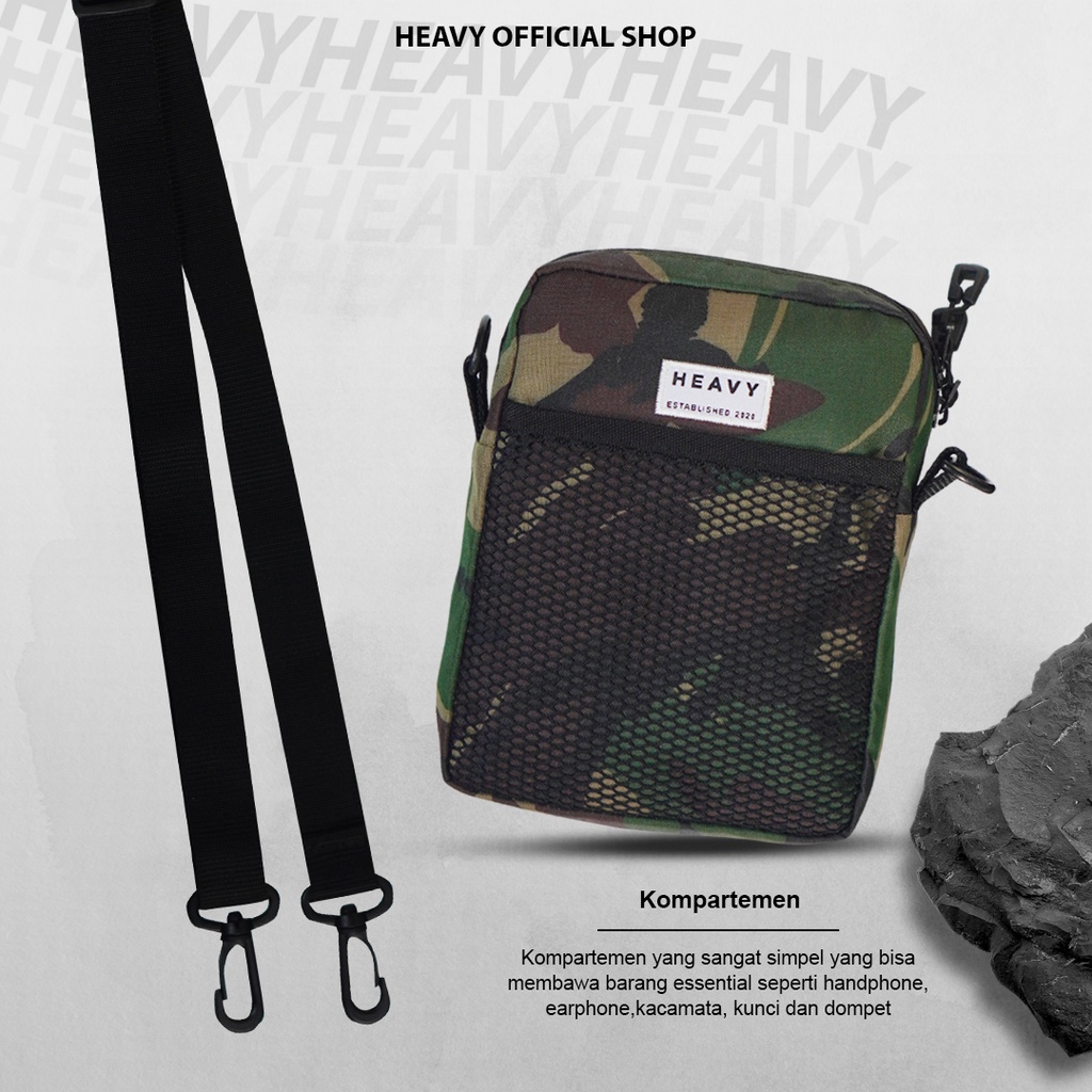 Heavy.bag tas selempang pria distro - Sling Bag Heavy Premium Casual Pouch Bag - tas pria