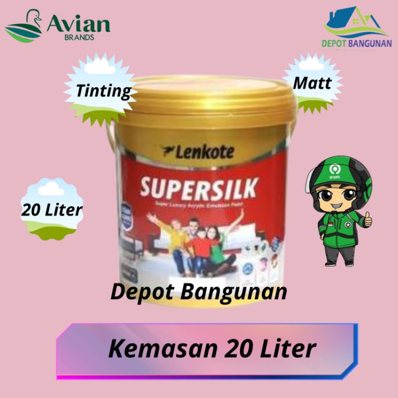 Cat Tembok Tinting Lenkote Supersilk Interior 20LTR