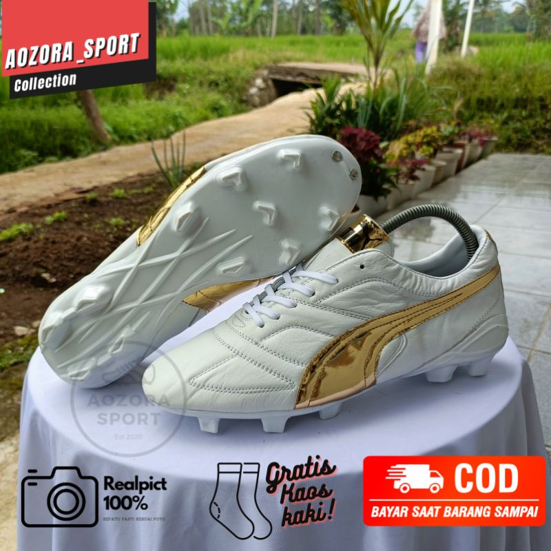 sepatu bola puma one bahan kulit asli 100% free kaos kaki