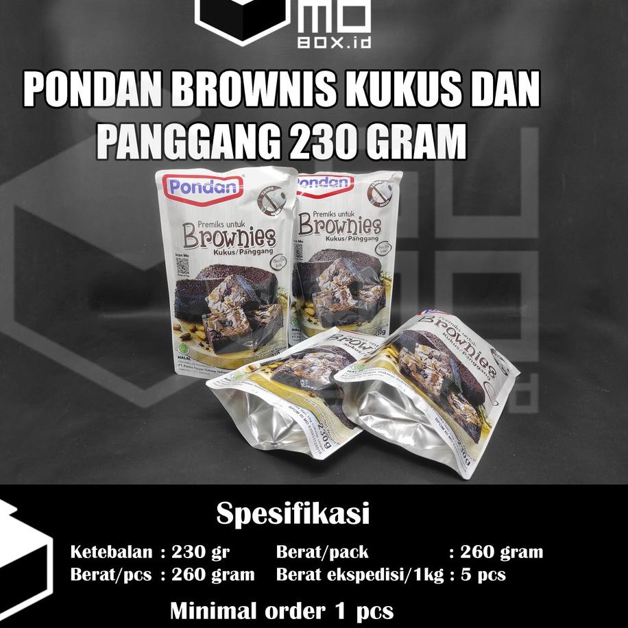 

Stars Pondan brownies kukus dan panggang chocolate 230gr