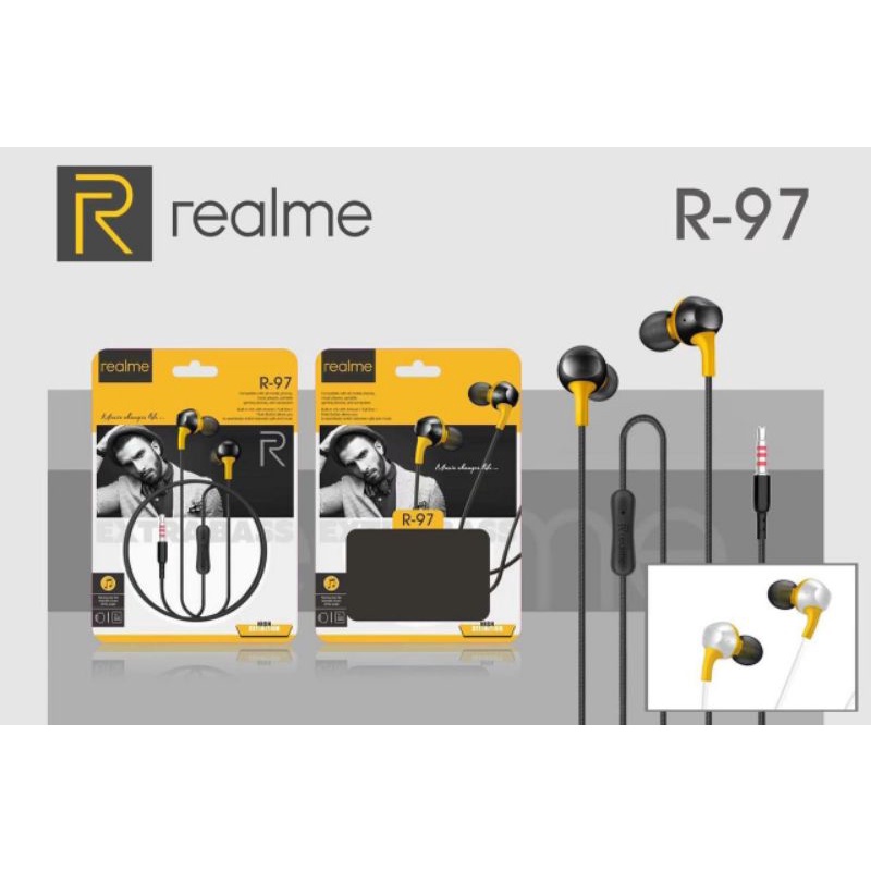 earphone realme buds r97 hf extrabass headset handsfree roxy