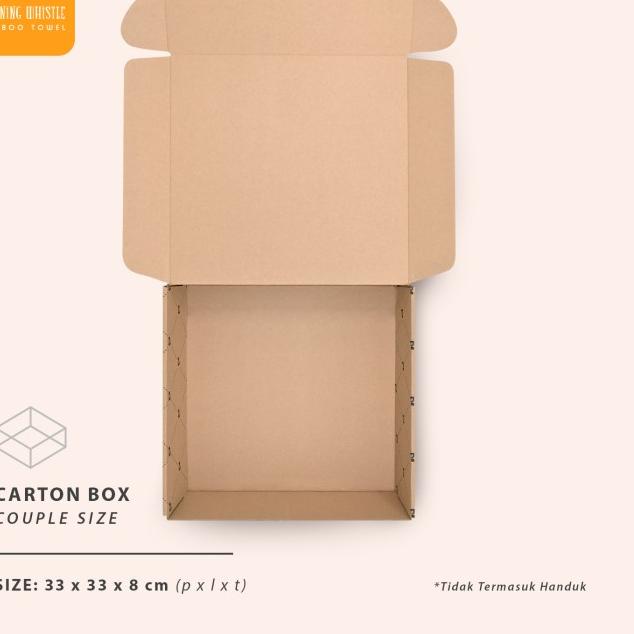 

OKE Morning Whistle Carton Box Packaging Couple 33 x 33 x 8 cm