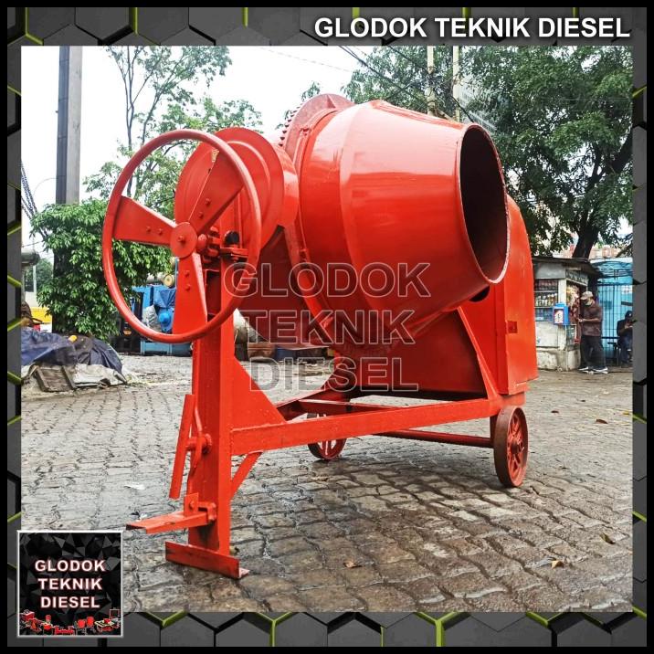 Mesin Molen 500 Liter + Diesel 8 Pk Molen Semen Beton Terbaik