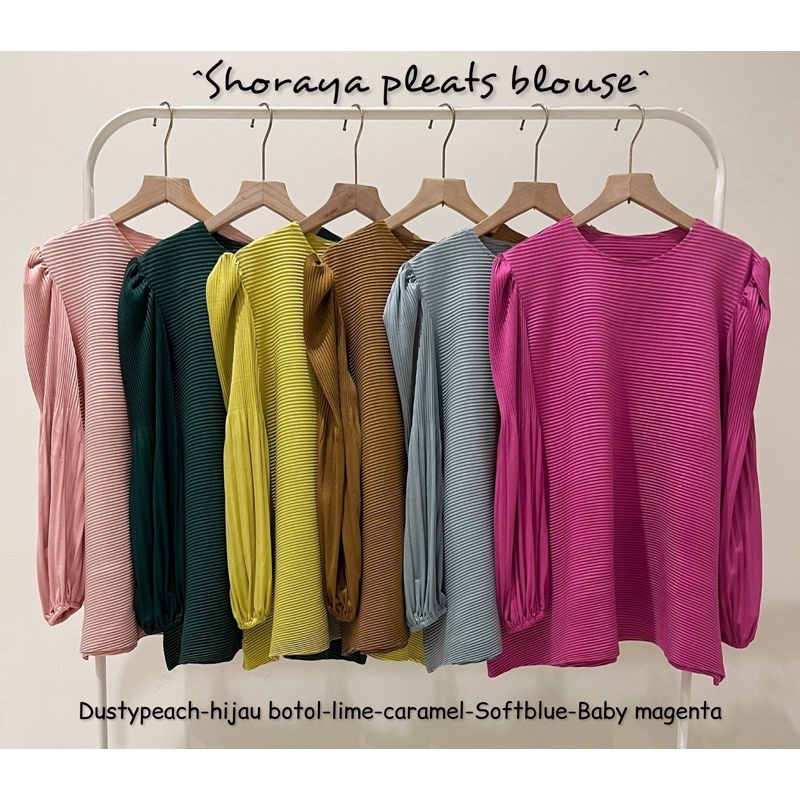 Shoraya pleats blouse / atasan plisket / blouse plisket