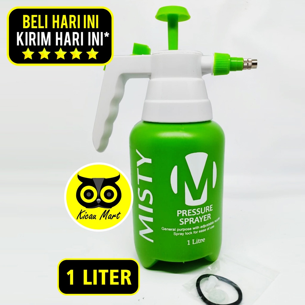 Semprotan Air Misty 1 Liter Semprotan Hama Tanaman Bunga Pressure Sprayer Hama Mandi Burung Tanaman Hand Pump Disinfektan