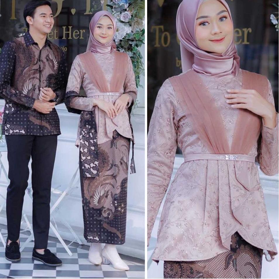 Muraaaahh.. Baju Batik Couple Kebaya Brokat Modern, Batik Kebaya Lamaran Tunangan Baju Batik Wisuda,