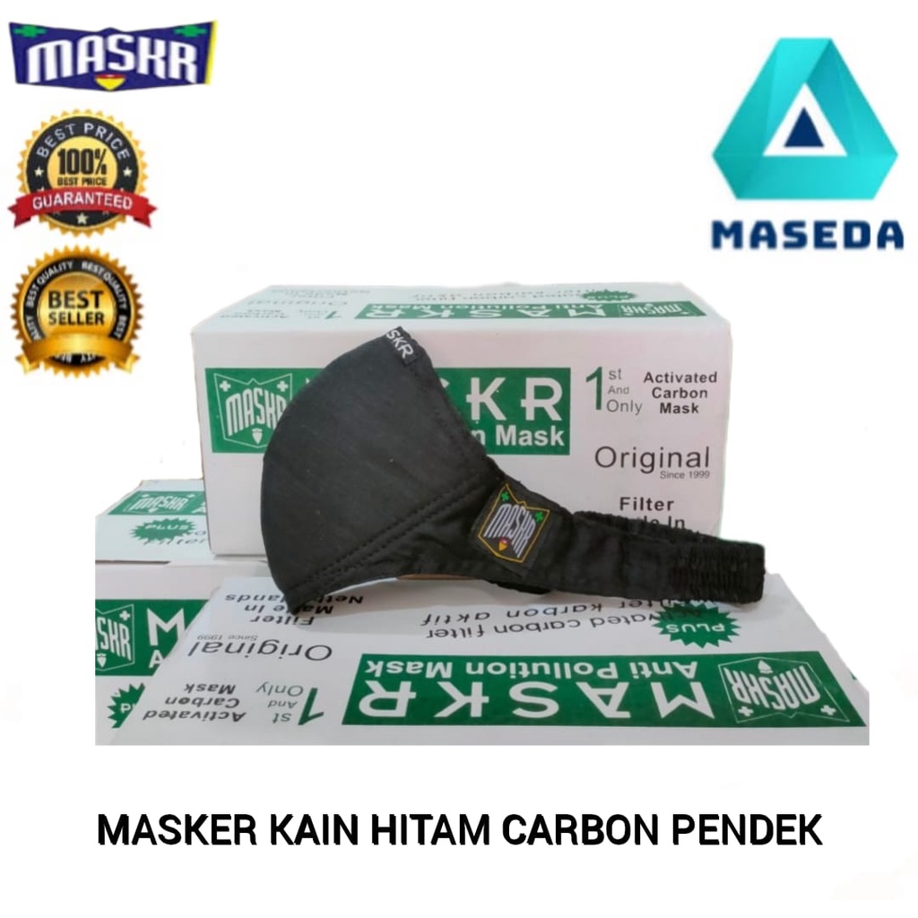 Karbon Aktif Anti Polusi Pendek Maskr-Masker Filter Carbon ActiveMaskr