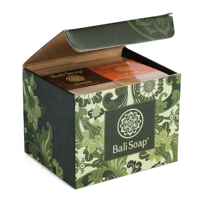 Bali Soap - Bar Soap Green Box MIX 6 pcs @100g