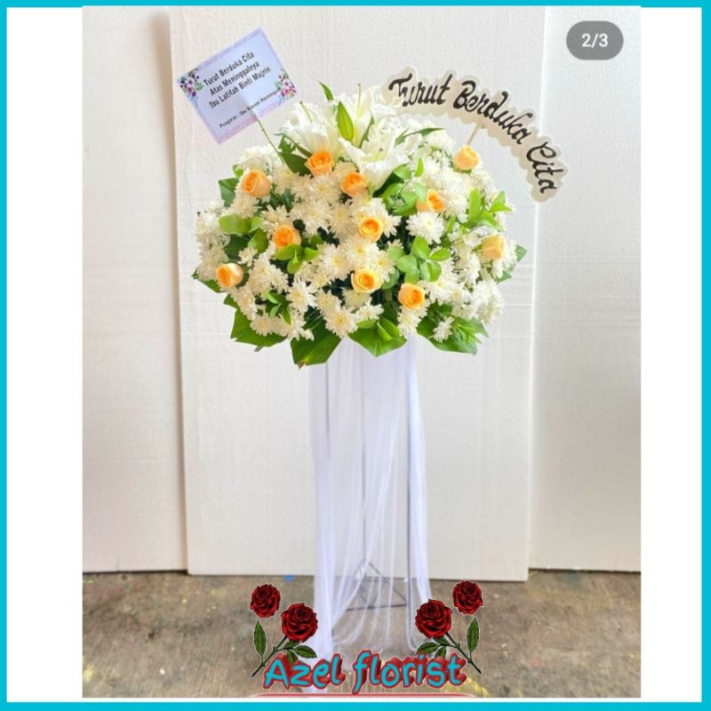 Jual Karangan Bunga Standing Flowers Bunga Asli Segar Shopee Indonesia