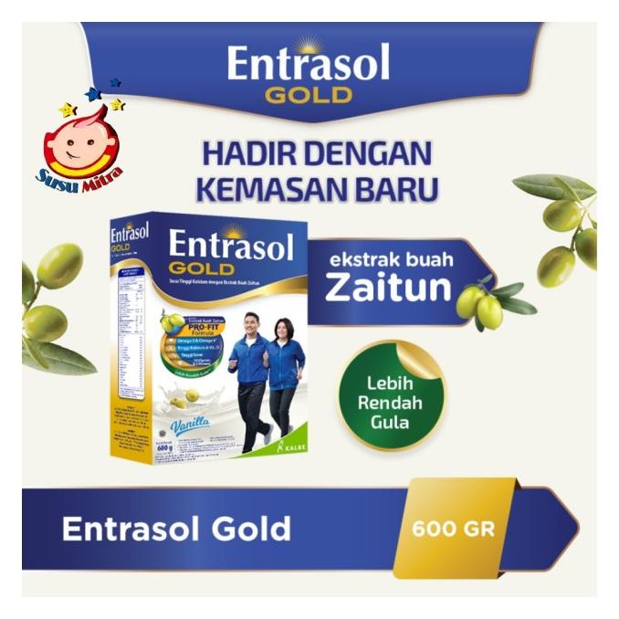 

[ COD ] ENTRASOL GOLD VANILA 600GR
