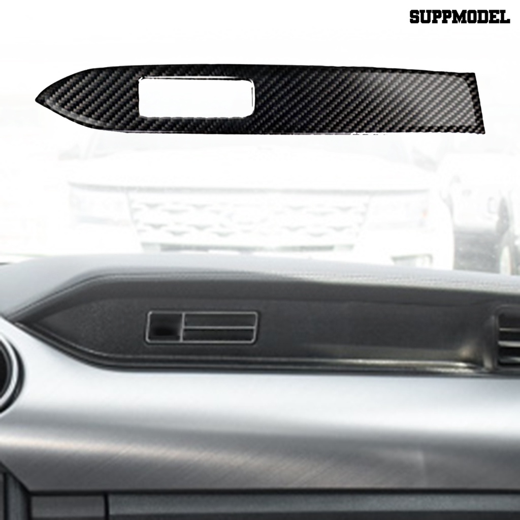 Sm - Stiker Cover Panel Dashboard 3D Carbon Fiber Dapat Dipakai Ulang Untuk Mustang 2015-2019