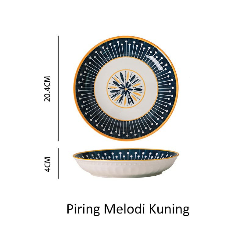 Piring Keramik Eropa Model Cantik Ukuran 20cm