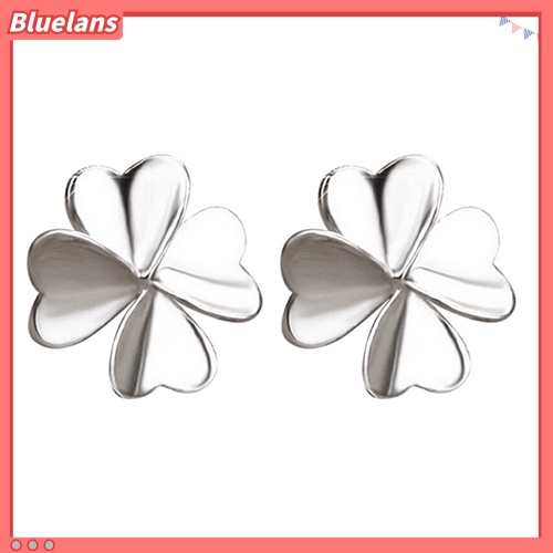 Bluelans Women Cute Flower Earrings 925 Sterling Silver Ear Studs Wedding Jewelry