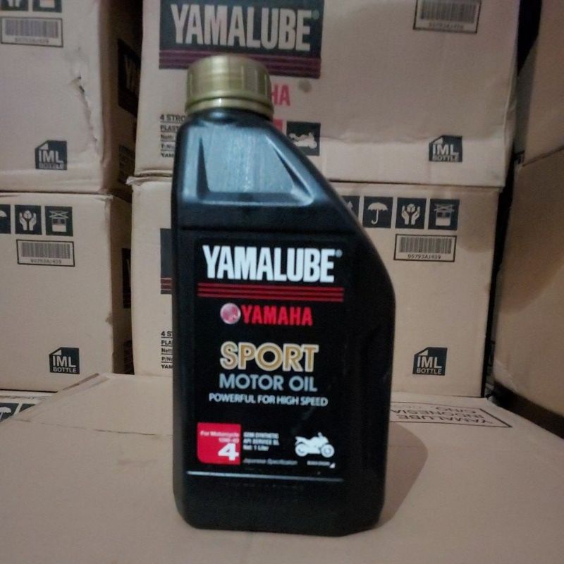 YAMALUBE SPORT MOTOR OIL POWERFUL FOR HIGH SPEED  SEMI SYNTHETIC 1 LITER