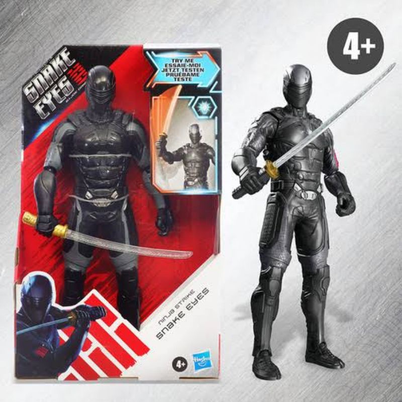 ori original hasbro ninja strike snake eyes eye G.I.Joe origins robot hero action figure light superhero mainan robot anak cowok laki hadiah kado ultah gift toy toys boy boys knight knife super power