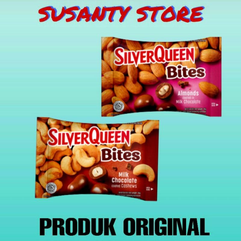 

SILVERQUEEN BITES 35GR ALL VARIAN.