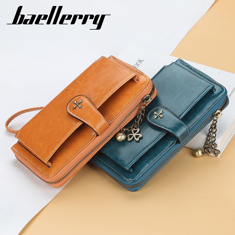 BAELLERRY N1818 Dompet Wanita Panjang Bahan Kulit PU Leather Premium WATCHKITE WKOS